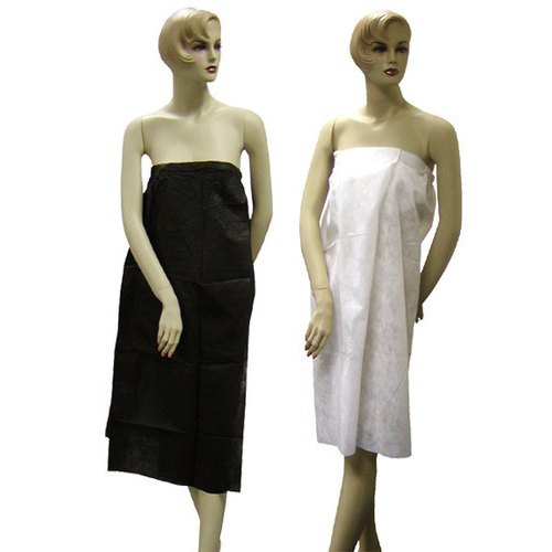 Professional Manufacturer White Disposable Paper Massage Suits Salon Gown Bathrobe for Beauty Center