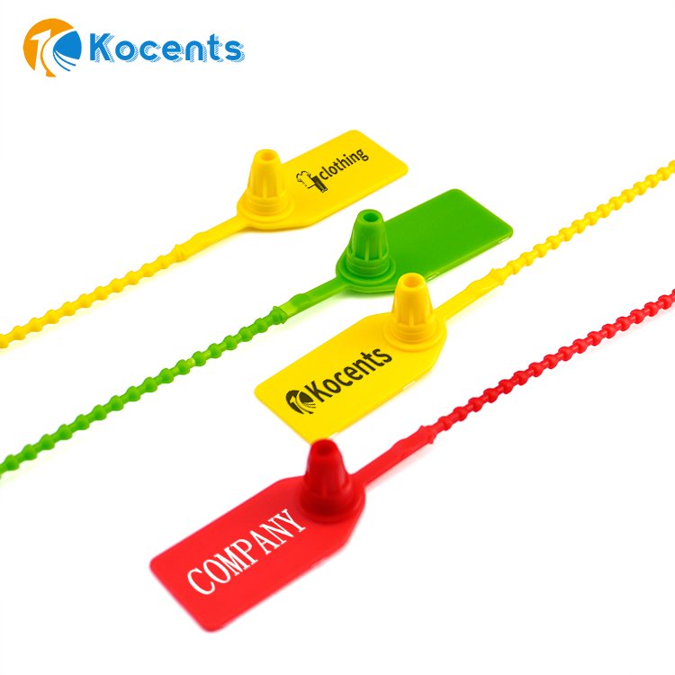 PTS-009 Customizable Printed Text Logo Stretchable Plastic Seal