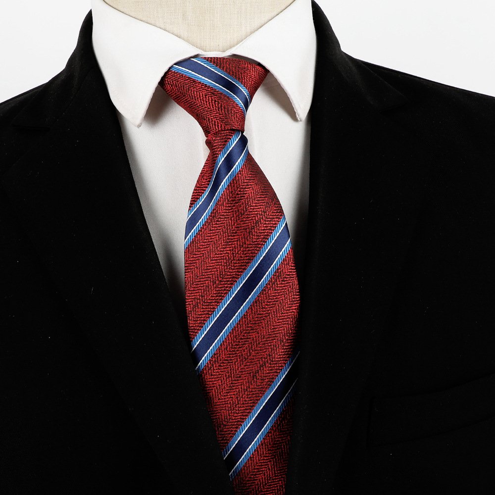 Men's formal business office free wear easy pull men's tie casual fashion 2024 spring new men's tie