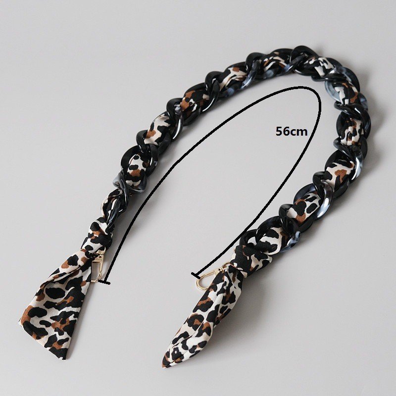 Fashion Elegant Silk Scarf Portable Strap For Purse Handle Handbag Belt Spring Summer Bag Accessories Replacement Short Chain
