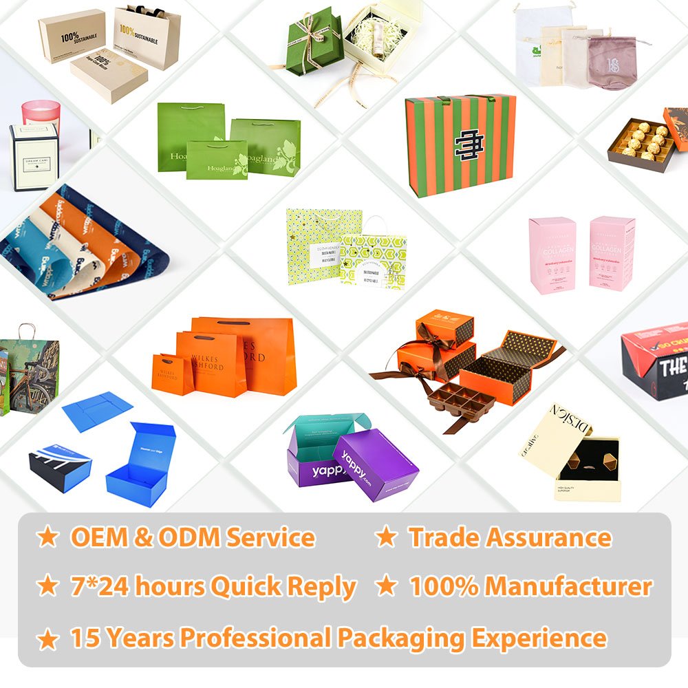 Customized Brand printed Logo Luxury Boutique Shopping Paper Gift Bags for hair shop