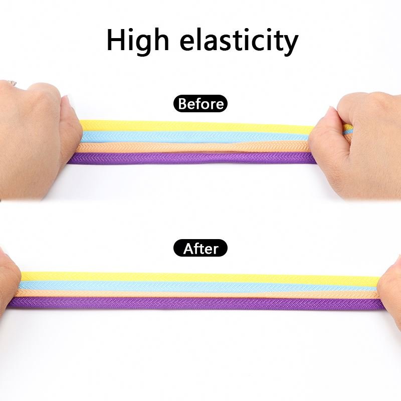 Creative Flat Elastic Shoelaces Metal Quick Magnetic Shoe Closures Lock Easy Lazy shoelaces No Tie Magnetic Buckle Shoelaces