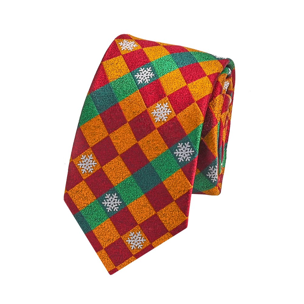YiLi Luxury Handmade Men Christmas Necktie Ties for Men