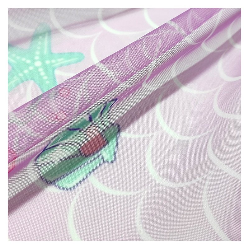 Yaqixin textile Fish scale pattern tie-dye super soft printed fabric children's dress fabric