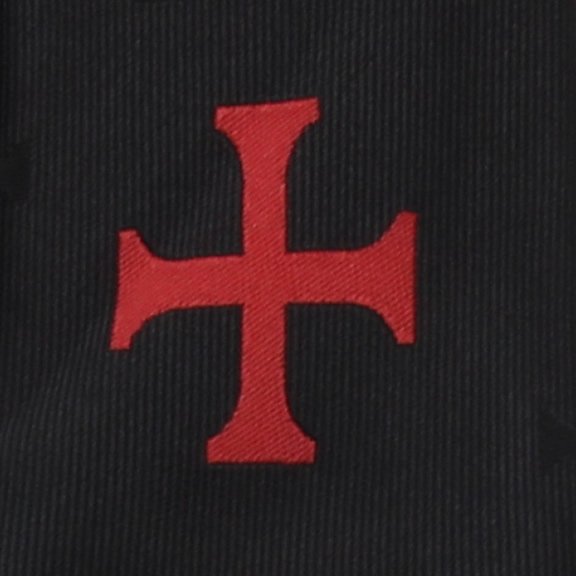 Black Knights Templar KT Masonic Tie