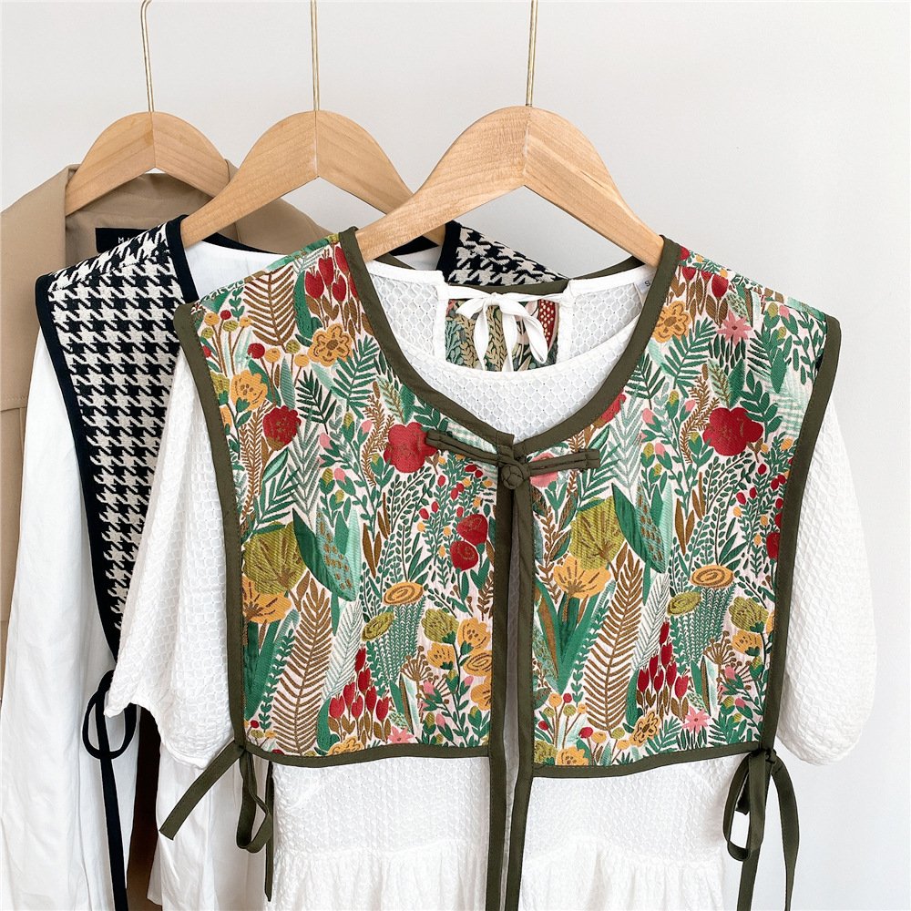 Printed Embroidered Scarf Ladies Shawl Floral Color Women Neckerchief Elegant Scarves Head Neck Wrap Tie