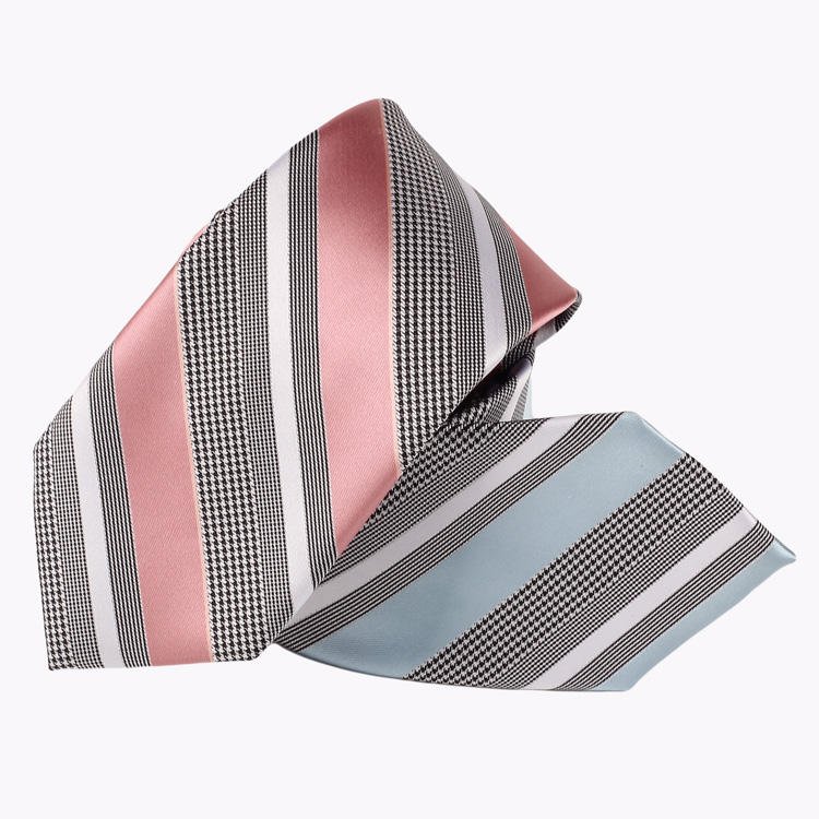 2024 New Arrival New Design Cheap Necktie Wholesale/Custom Good Quality Luxury Stripe Pattern 100% Polyester Neckties For Men