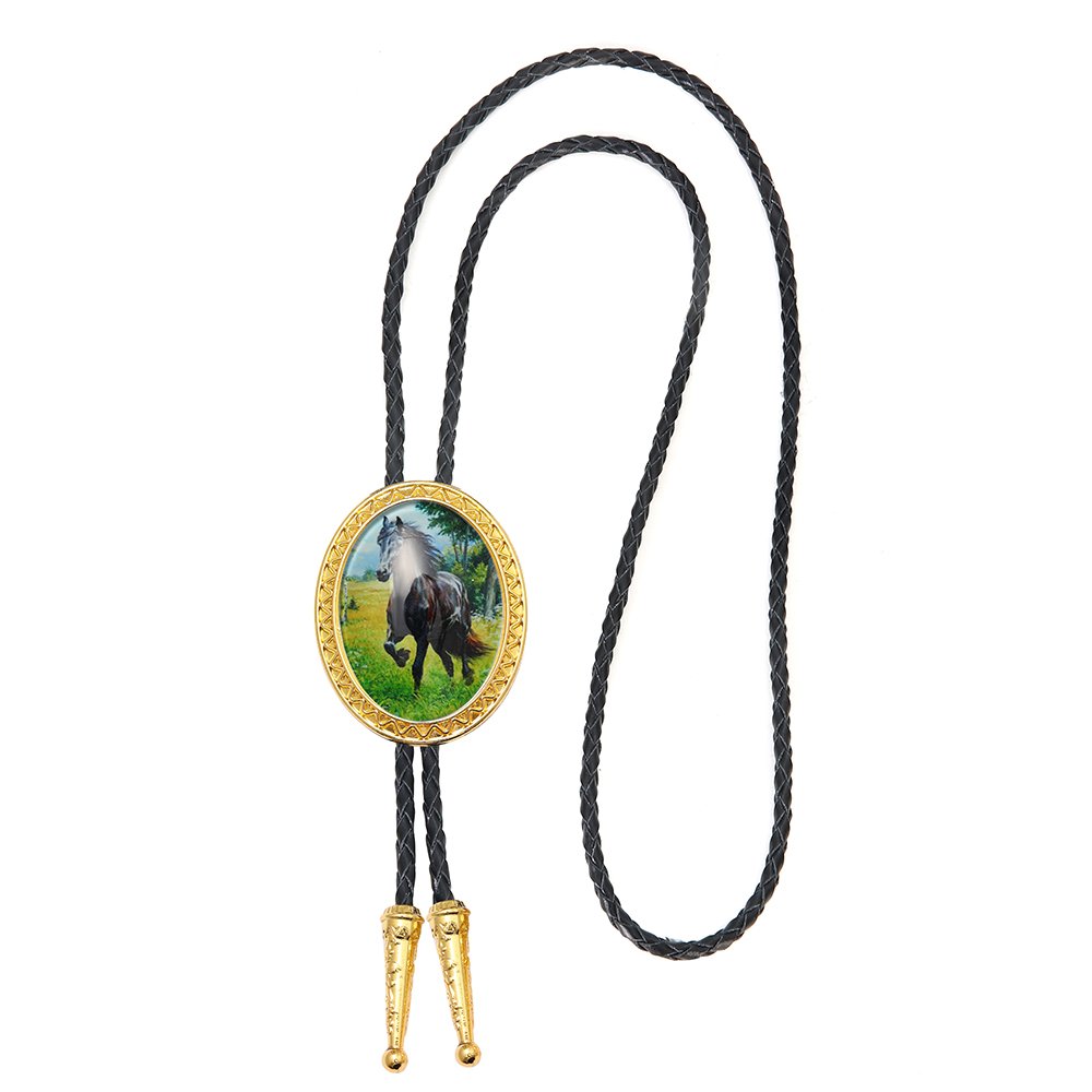 Hamocigia Factory Custom Jewelry Stone Western Cowboy String Designer Bolo Tie