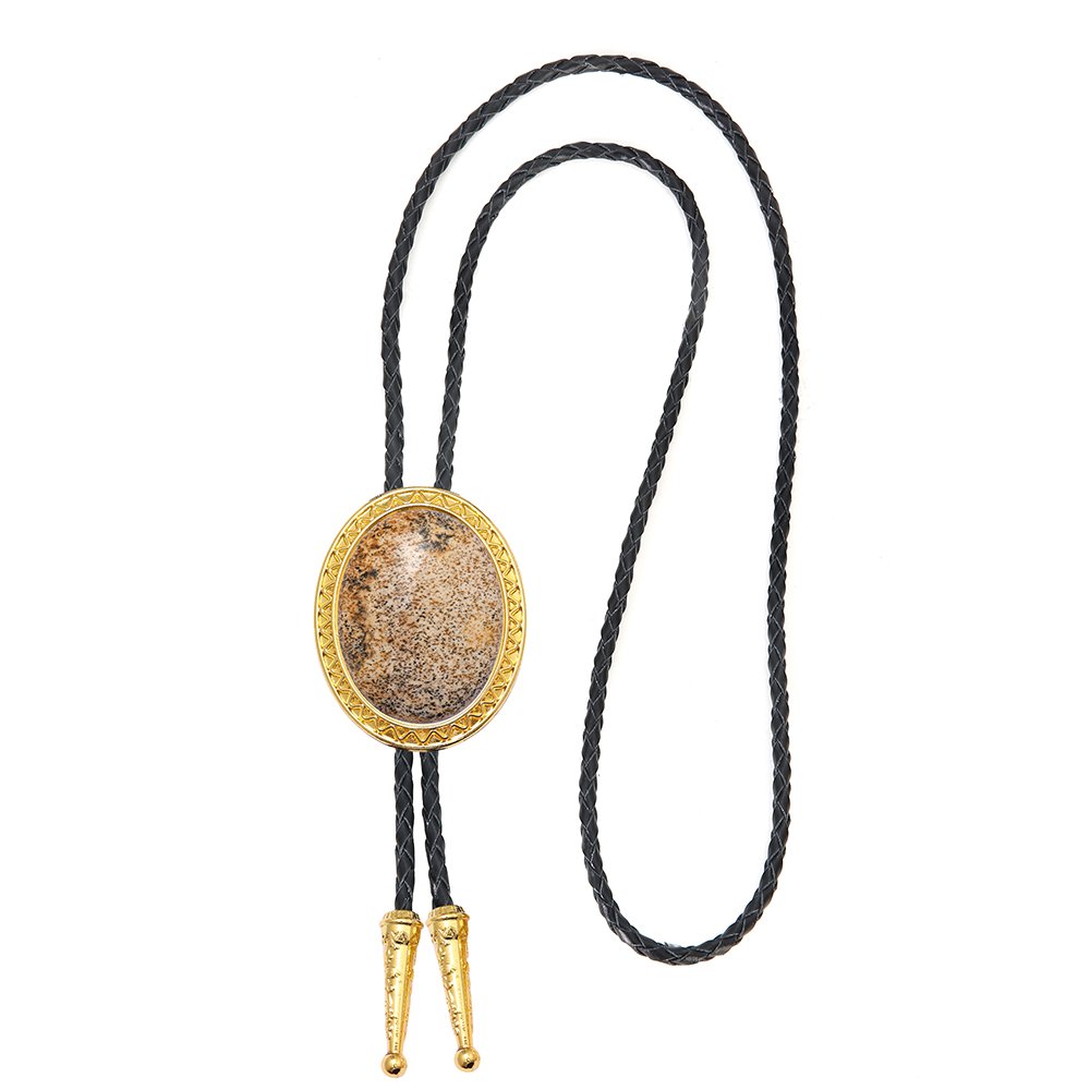 Hamocigia Factory Custom Jewelry Stone Western Cowboy String Designer Bolo Tie