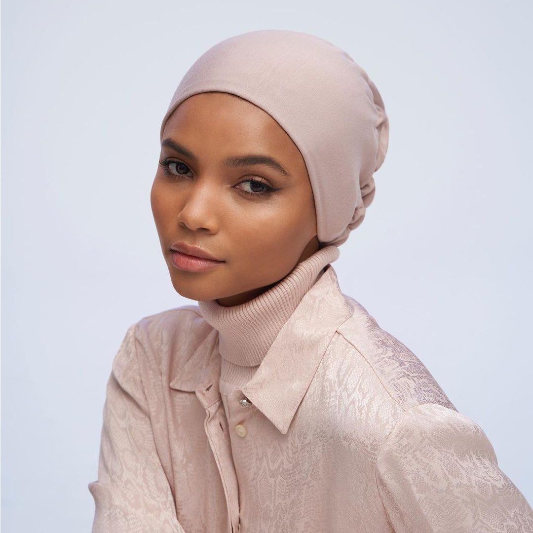 Sharut Newest Islamic muslim ruched elastic milk silk cotton jersey stretch tie back underscarf hijab caps