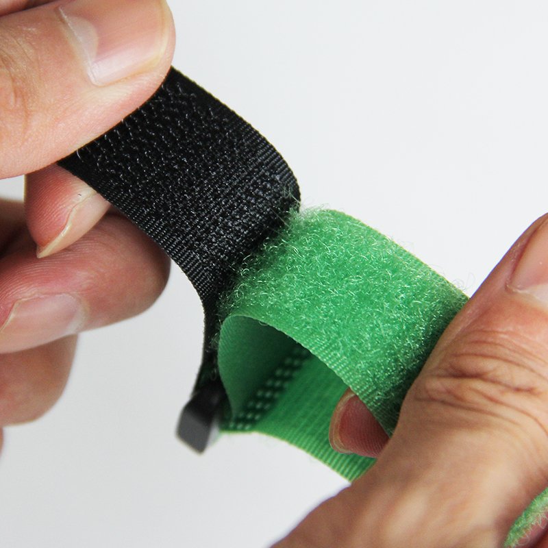 Factory Custom Self Adhesive Reusable Plastic Buckle Hook And Loop Strap With Logo
