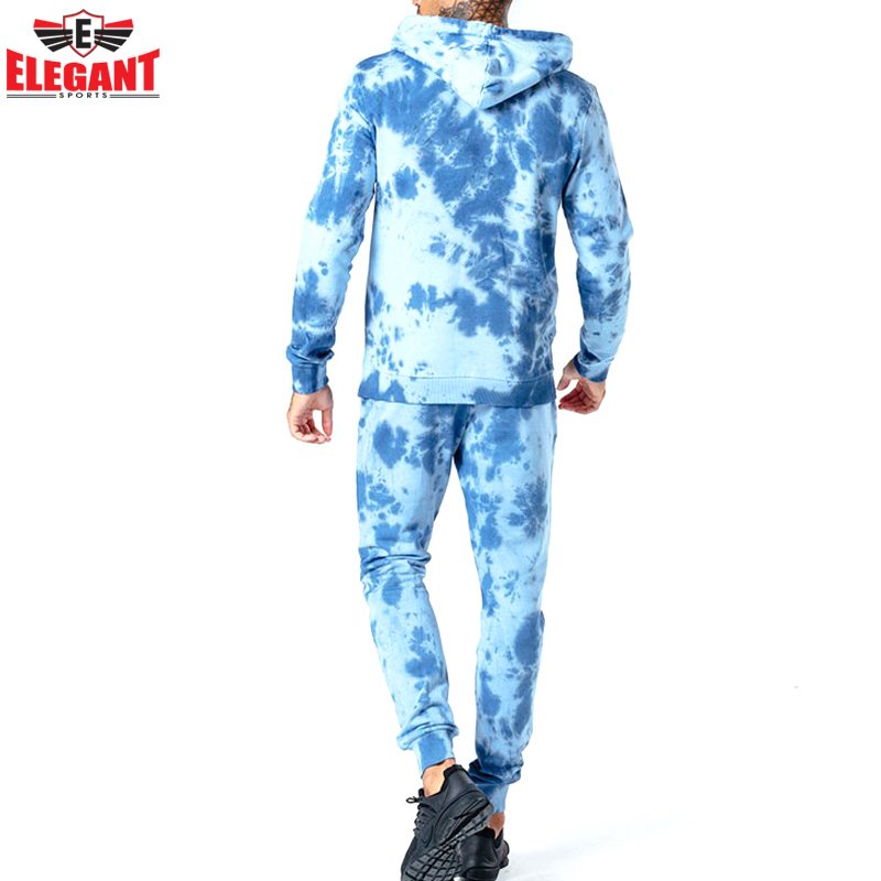 Good Quality Men's Fitness Clothing OEM Tie Dye Tracksuits Sets Best Material Unique Design Tie Dye Tracksuits