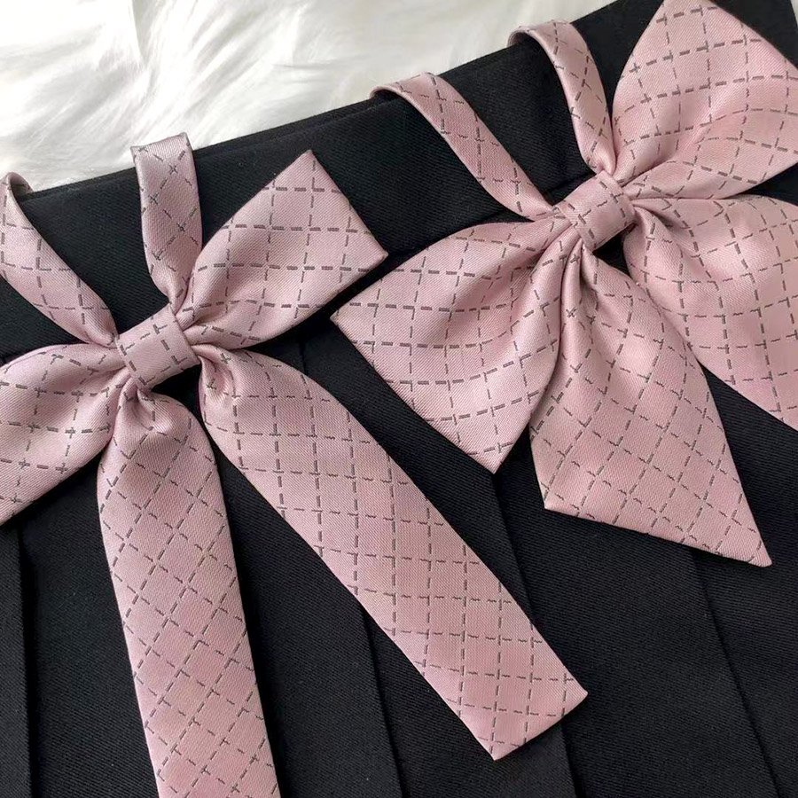 High quality polyester silk bowties collar cable tie Pure color bow tie for wome