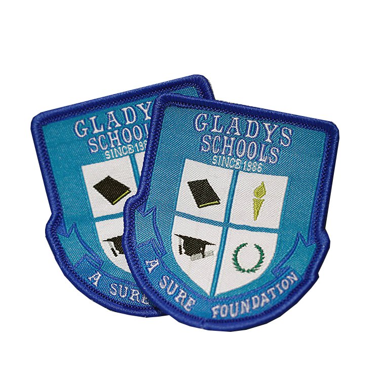 Custom Woven Badges Shoes Bags Tie Decorative Badges Patches Embroidery LOGO Patches Woven Patches School Uniform Woven Badge