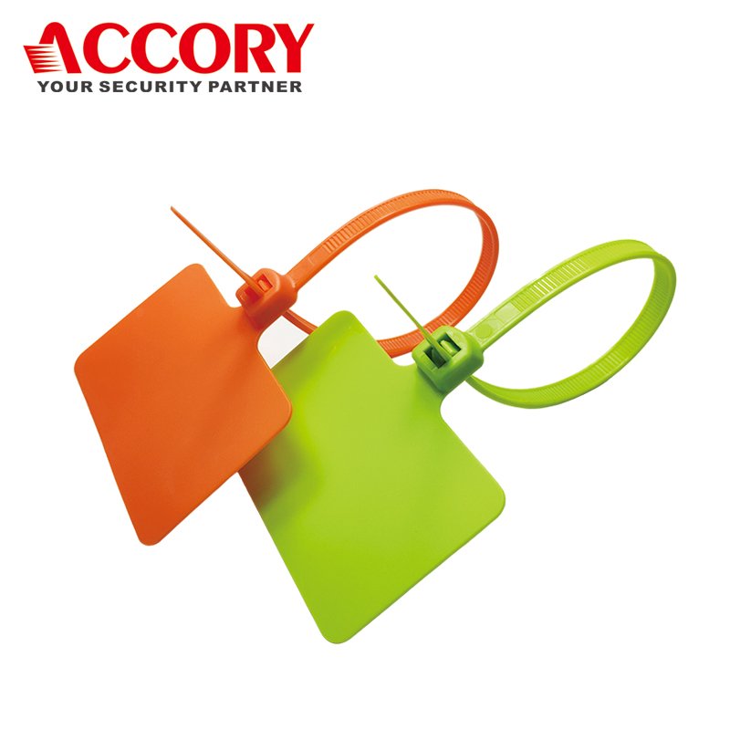Big Cable Tie Tag (Model 300HD-FG) , big flag size 76x51mm, 12 inch tie length provides 75kg tensile strength