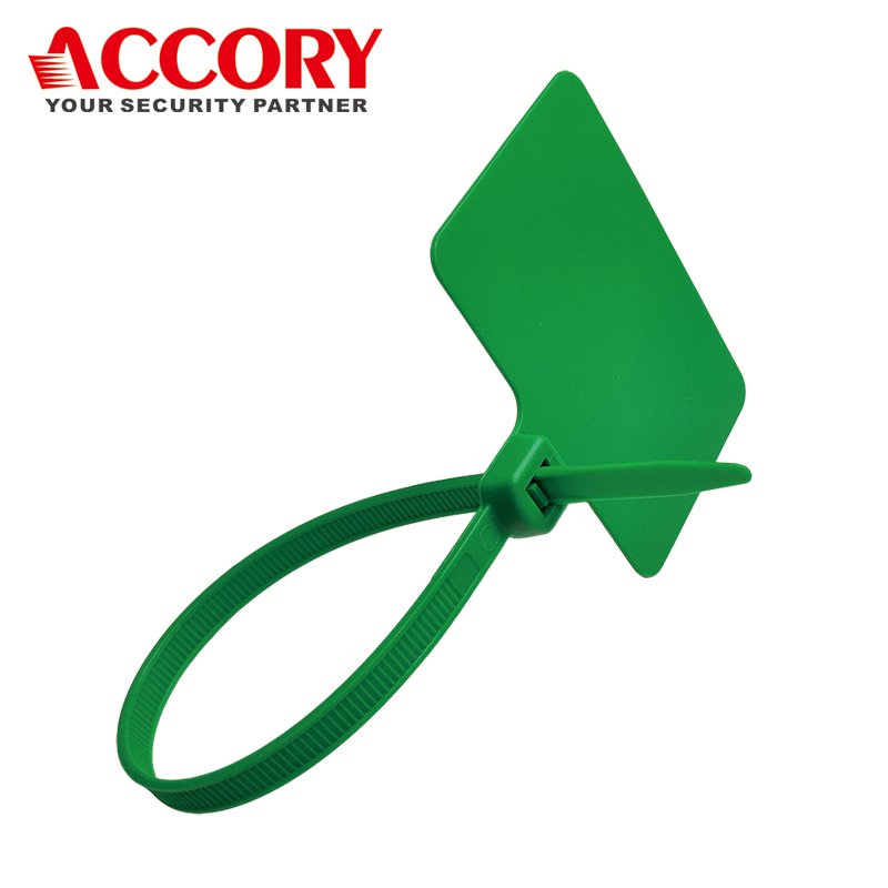 Big Cable Tie Tag (Model 300HD-FG) , big flag size 76x51mm, 12 inch tie length provides 75kg tensile strength