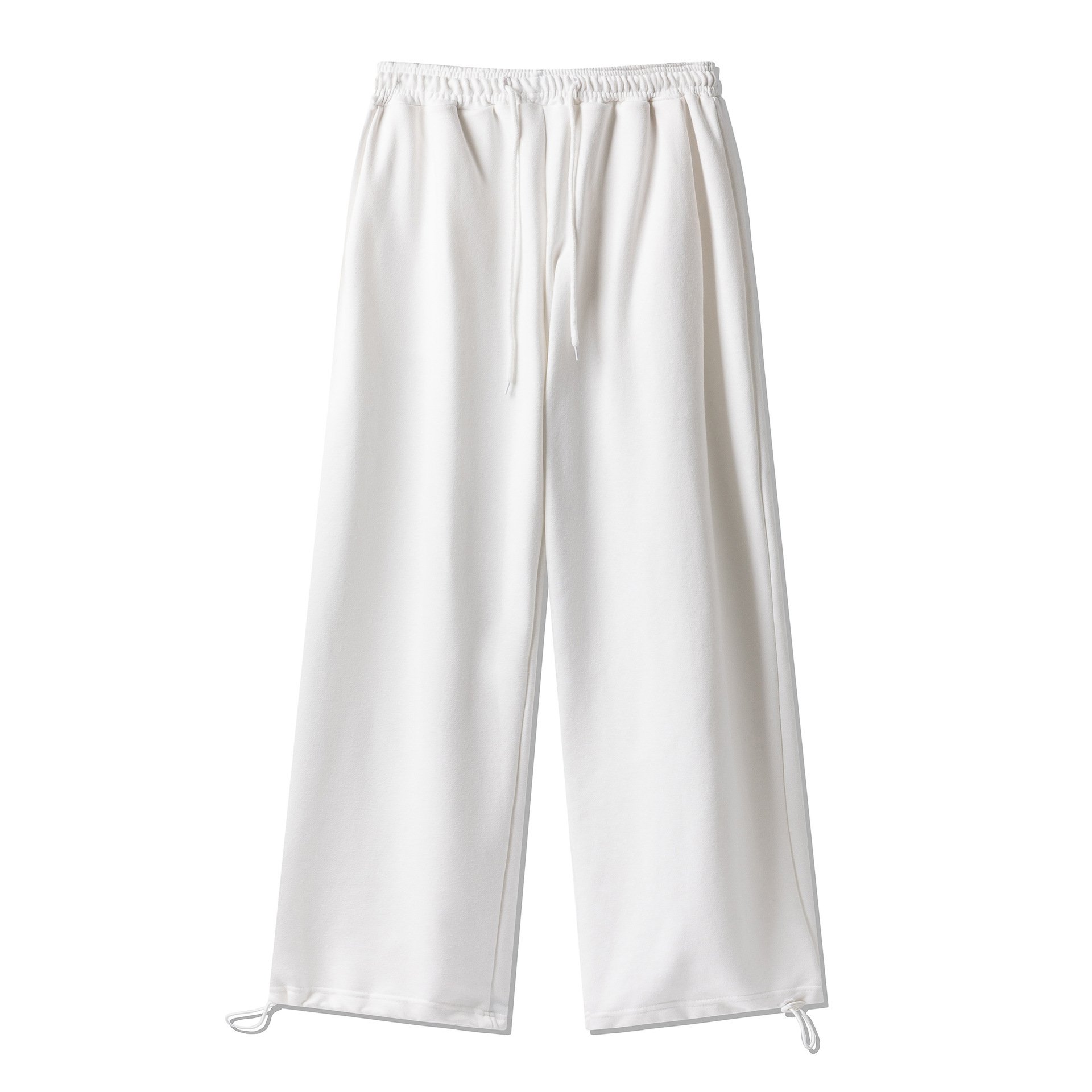 Men's Casual Jogging Pants Drawstring Tied Legs Super Soft Loose Wide Leg Design Women's Pure Cotton Summer Straight Skinny