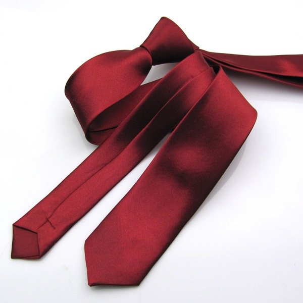 Custom logo Korean narrow necktie wedding fashion student casual small tie Black 5CM groom tie men's necktie