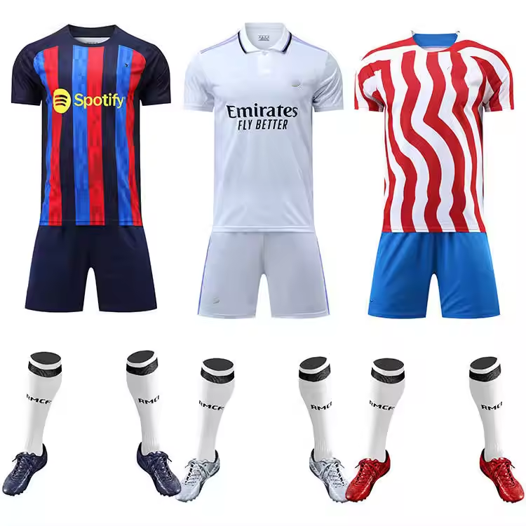 Wholesale Soccer Jerseys Kits National Sublimation Breathable Football Shirt Uniform Stretch Fit Men Soccer Wear