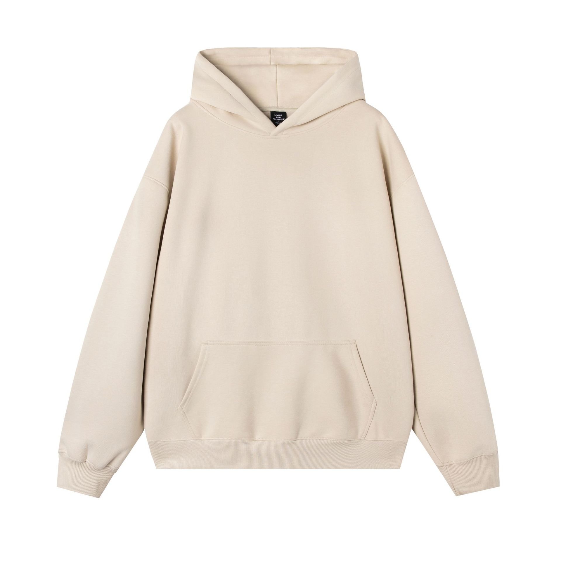 Custom Logo Premium 420gsm Streetwear Men Hoodie Stringless Blank Heavyweight Oversized Unisex Embossed Cotton Pullover Hoodies