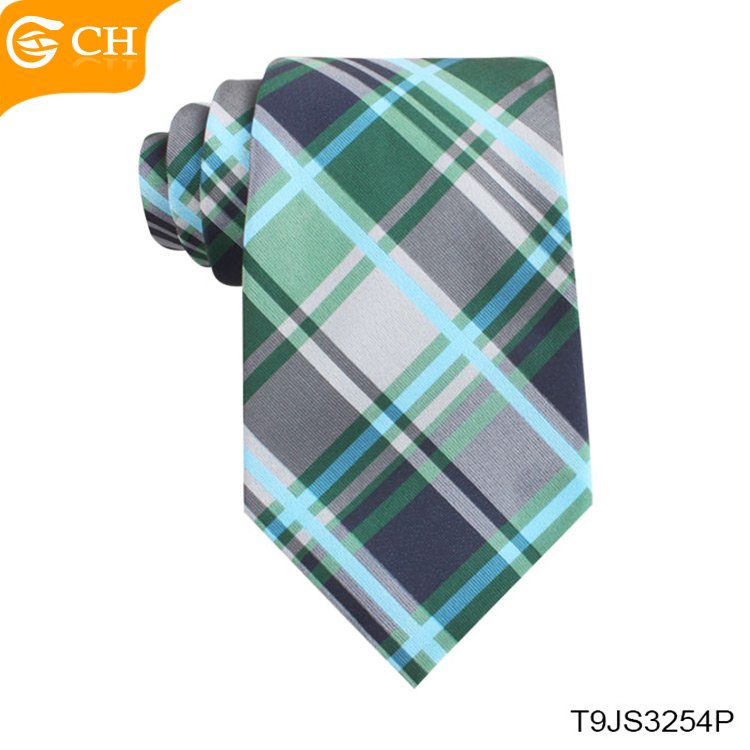 New Arrivals Factory Directly Yarn Dyed Ties Custom Stripe Tartan Scottish Design Neckties Custom Polyester School Uniform Ties
