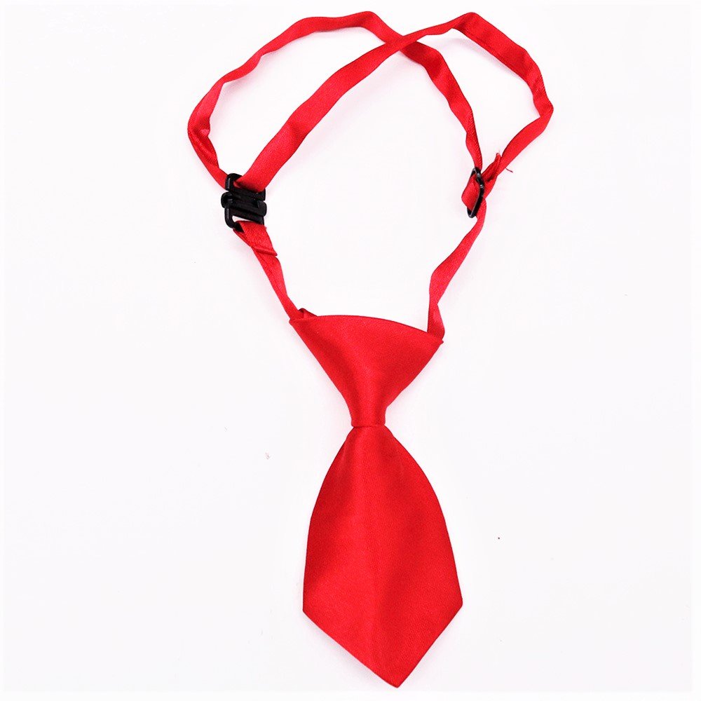 Stocked wholesale plain dog necktie