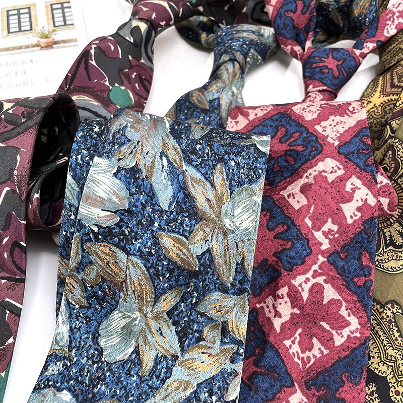 Manufacturer Latest Fashion Custom Design Floral men tie silk neck ties