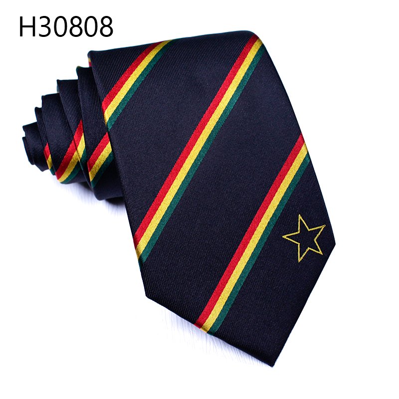 custom Skinny Fashion blue strip silk wedtie Mens Neckties business tie