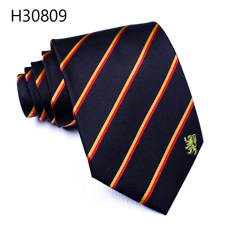 custom Skinny Fashion blue strip silk wedtie Mens Neckties business tie