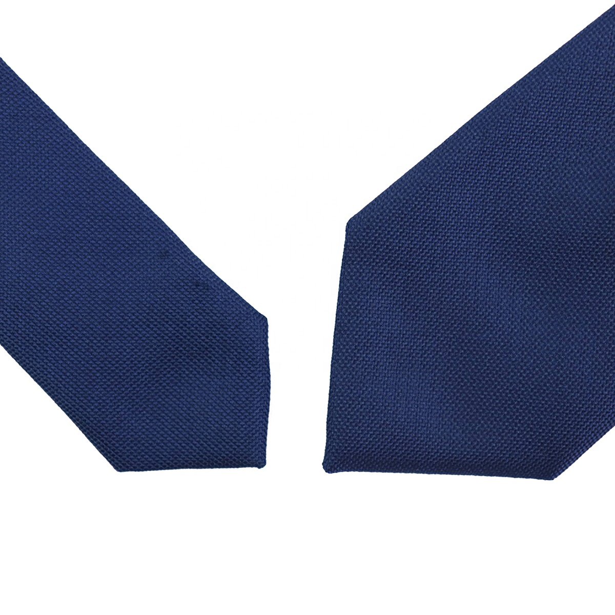Casual Fashion Business Handmade Polyester Slim Skinny Mens Suit Ties Classic Indigo Blue Color Custom Solid Necktie For Men
