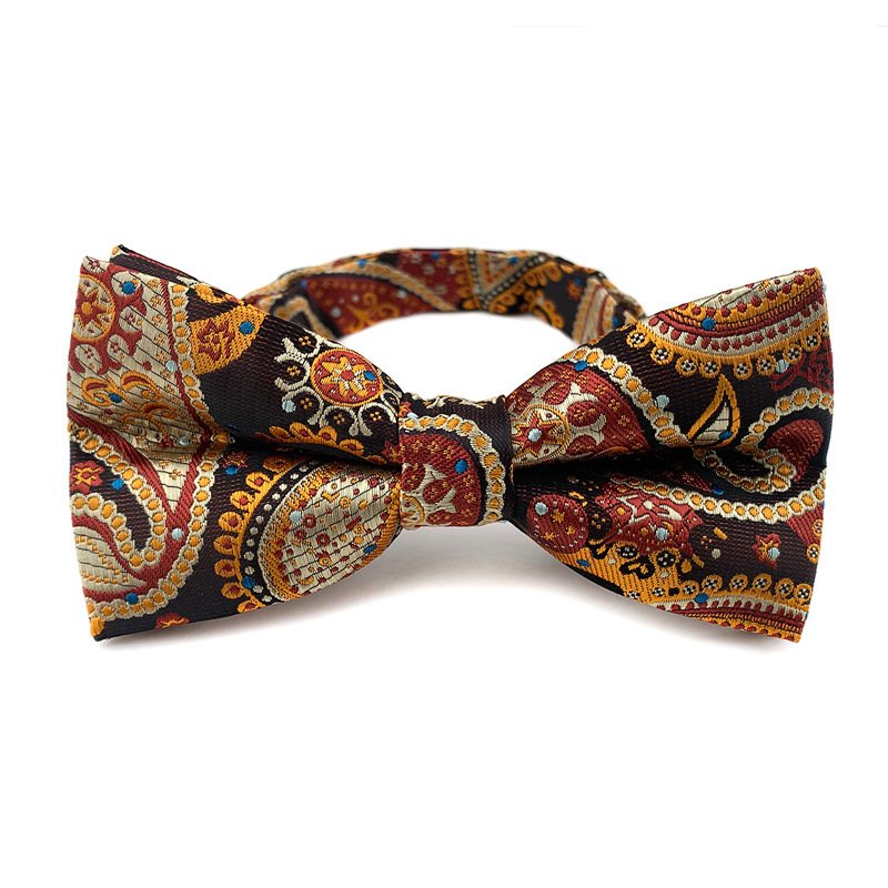 RTS Business Polyester Bowtie Classical Butterfly Bow tie For Men With Gift Box