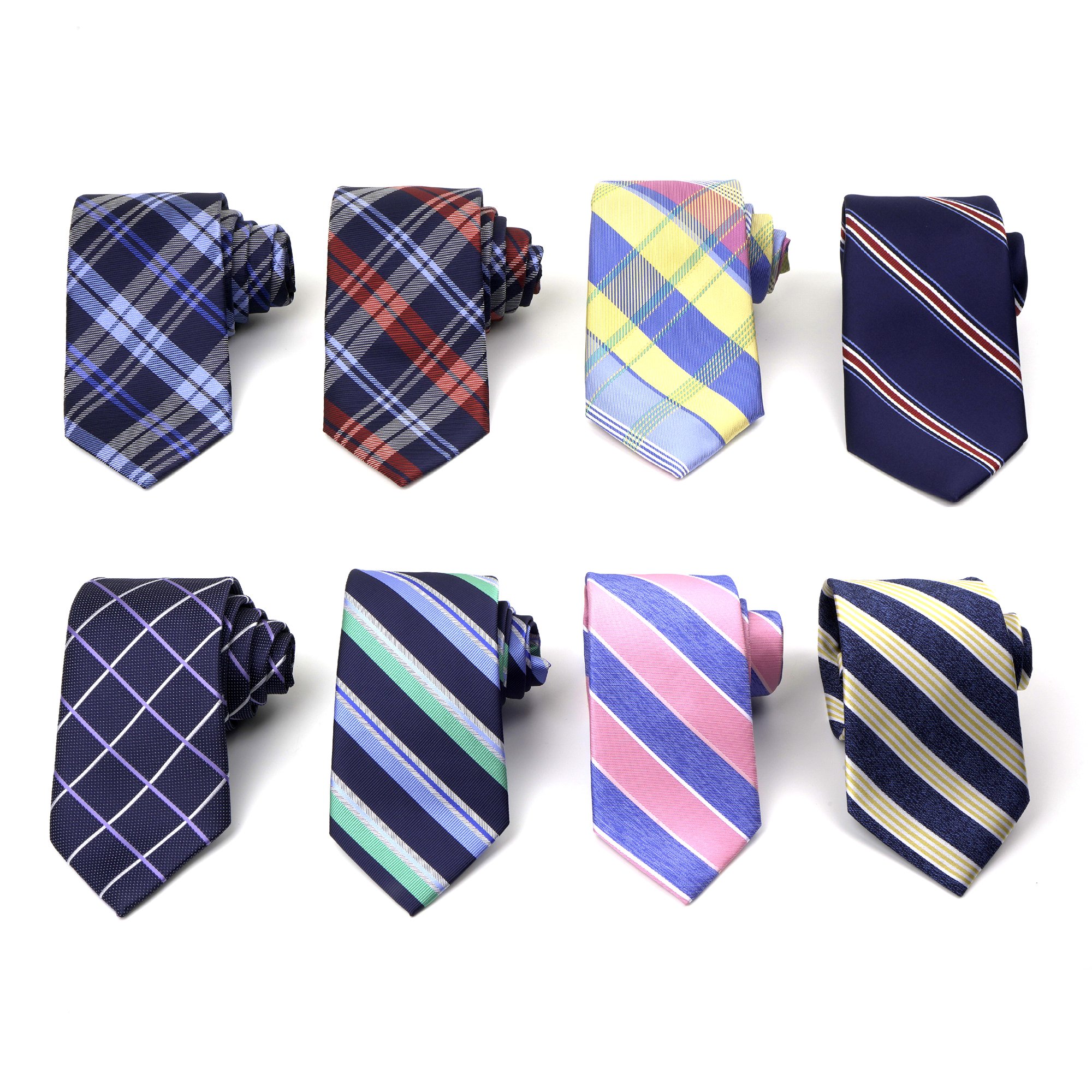 Accept Custom made silk poly jacquard woven necktie novelty tie silk necktie available plaid stripes neck ties box set