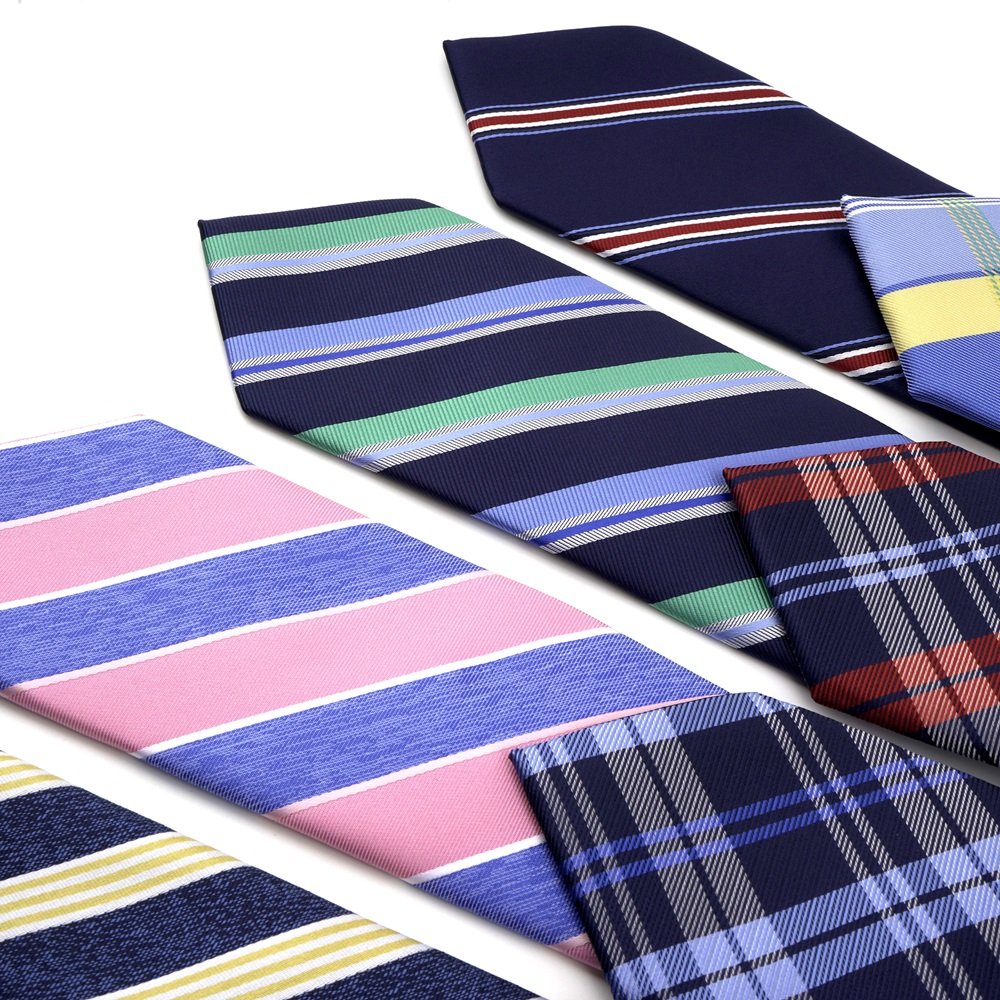 Accept Custom made silk poly jacquard woven necktie novelty tie silk necktie available plaid stripes neck ties box set