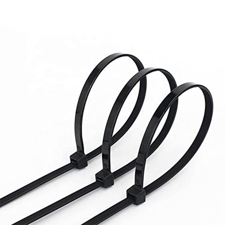 Nylon Cable Ties 10 Inch X 0.2Inch Self-Locking Nylon Tie Wraps Black Plastic Zip Ties 100pcs 5.2*250mm