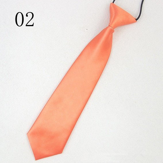 Children Neck Accessories Handmade Solid Neck Tie Kids Ceremony School Necktie