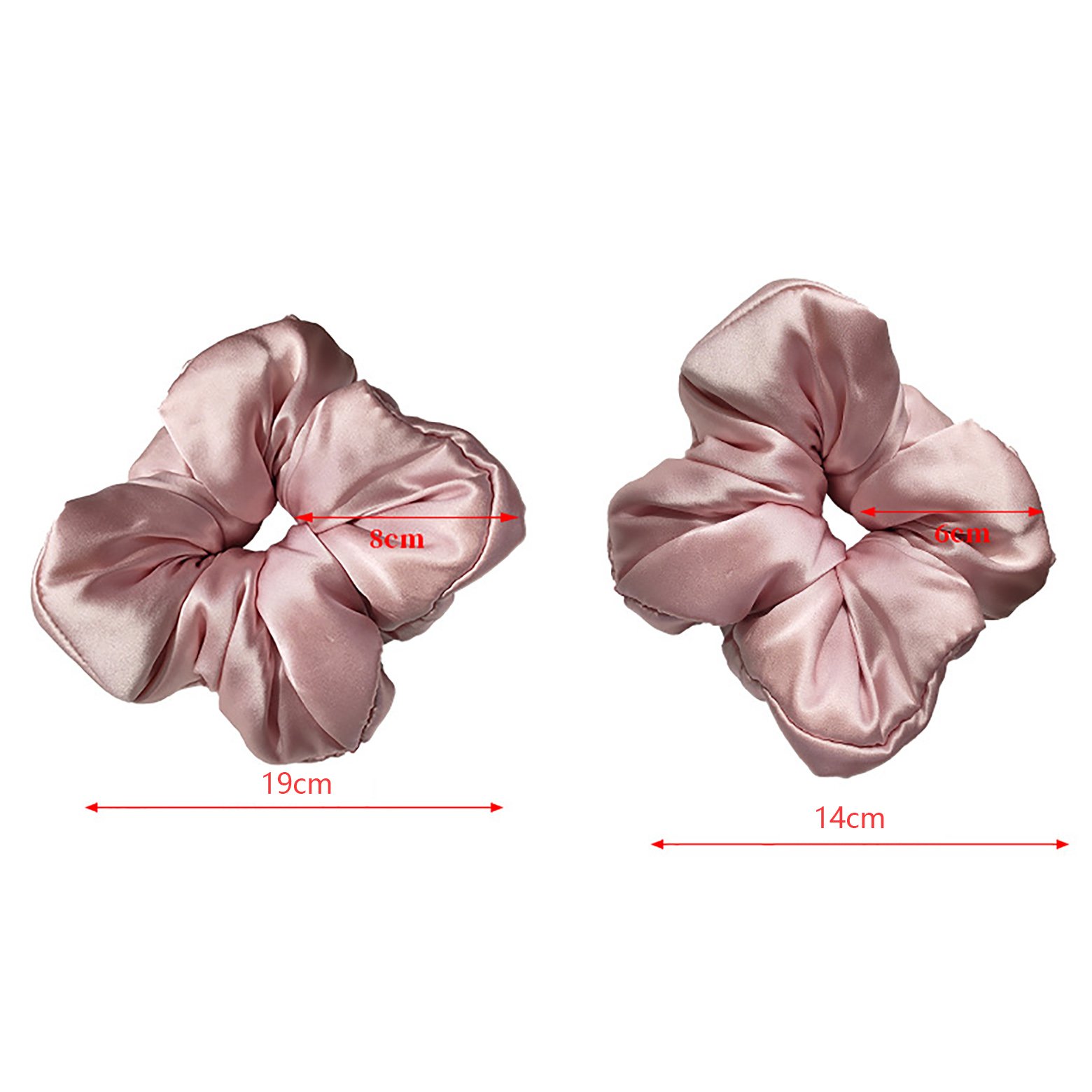 Silk Hair Scrunchies Sleep Cloud Hair Rings Silk-filled Cotton Hair Care 100% Mulberry Silk Scrunchies For Curly Styling