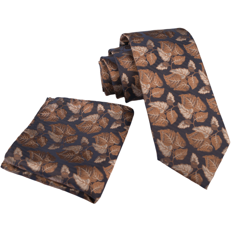 100% Micro Fibre Polyester Woven Men's Tie with Pocket Square Gravata Polyester Neck Tie For Business