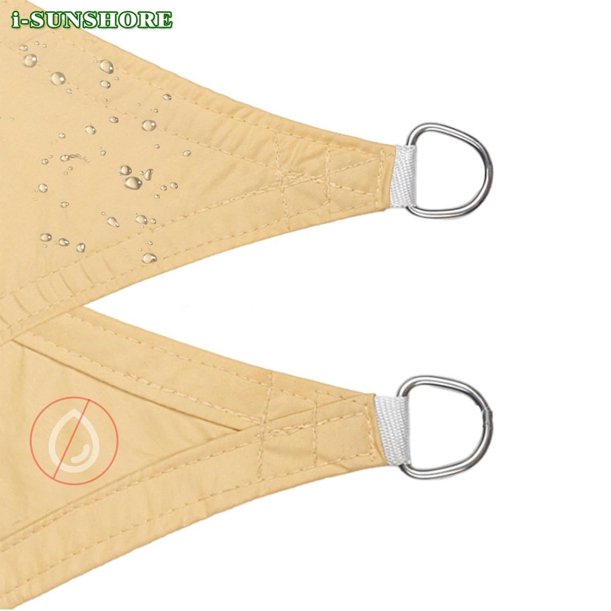 Waterproof Sun Shade Sail 10' x 13' Sand Rectangle UV Block Sunshade for Backyard Yard Deck Patio Garden Outdoor