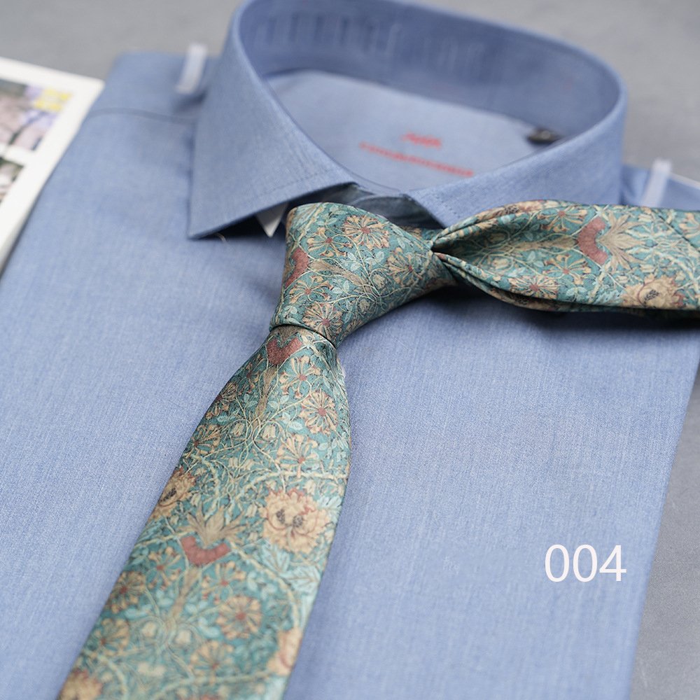 Men'S Religious Ties Custom Polyester Floral Paisley Printed Neckties Gray Christian Tie For Mens