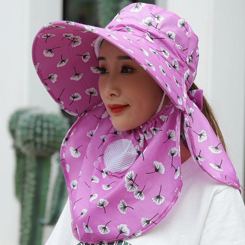 Sun Protection uv Protection tie dye bucket hats suncaps mesh back hats for women
