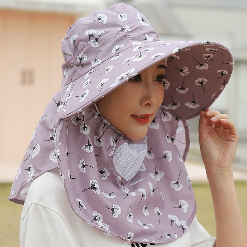 Sun Protection uv Protection tie dye bucket hats suncaps mesh back hats for women