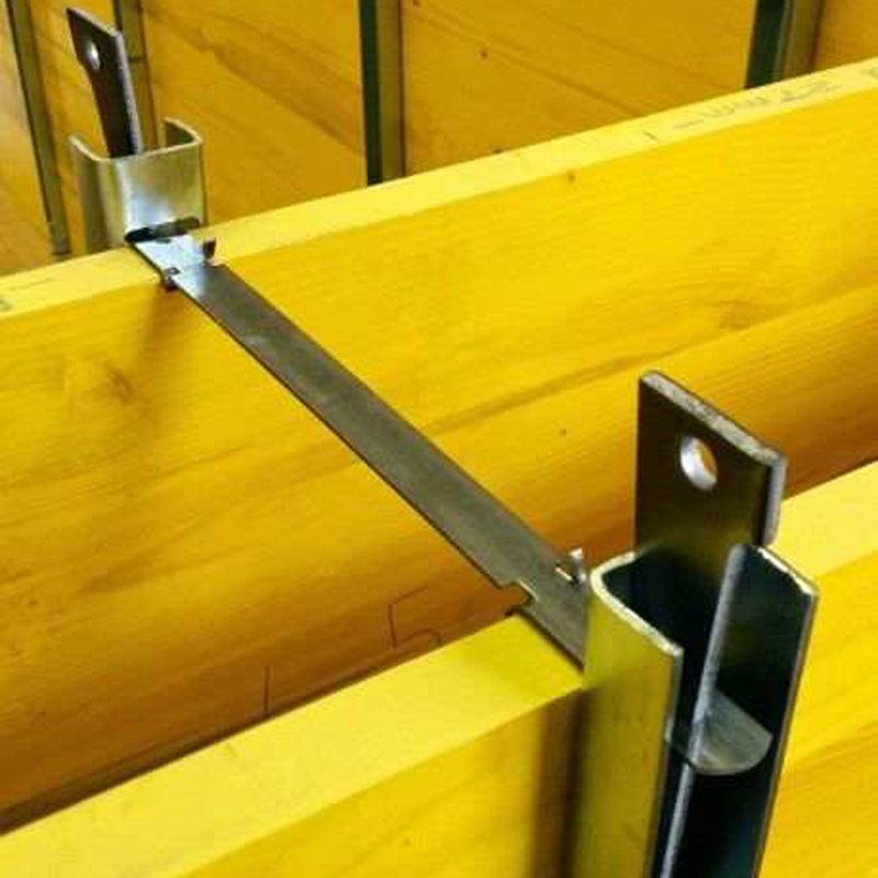 Concrete wall panel spacer tie and Mullion