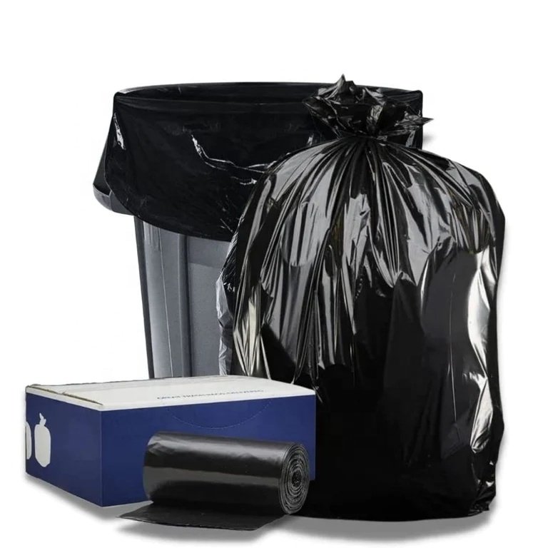 Kitchen thick star seal bin/can liner bag custom printed Waterproof Plastic Tie Handle Garbage Bag