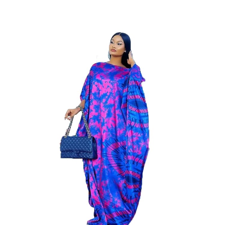 Hot Sale Factory Direct Price Tie Dye Maxi Dress Casual Dresses Beach African Dashiki Dress
