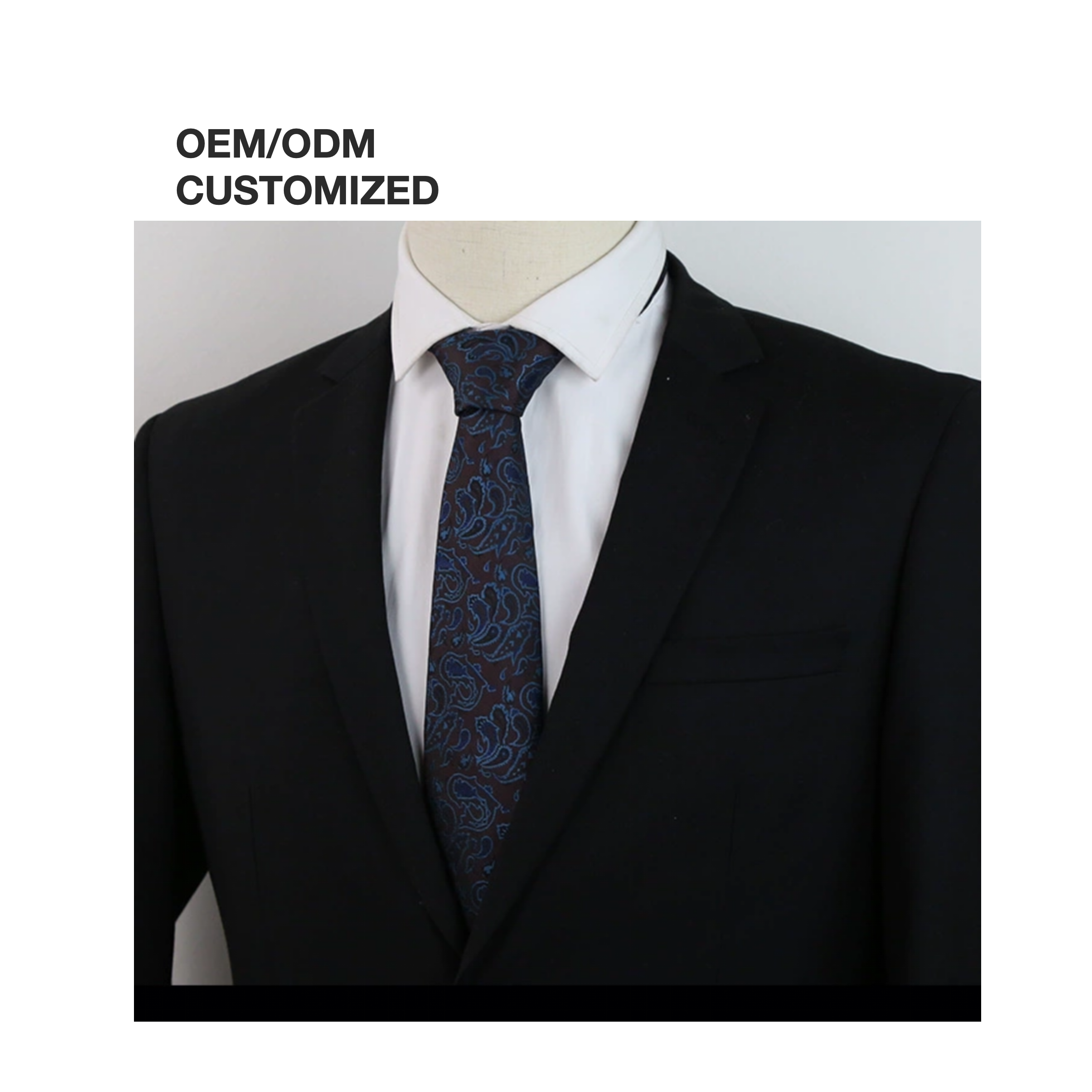 Hot Sale Custom Logo Deep Color Gentleman's Tie Silk Custom Necktie