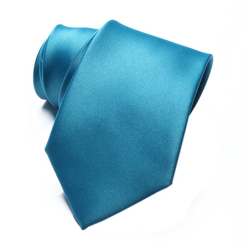 Shengzhou luxury custom plain black red blue necktie eco tie mens tie set with hanky cufflink gift box
