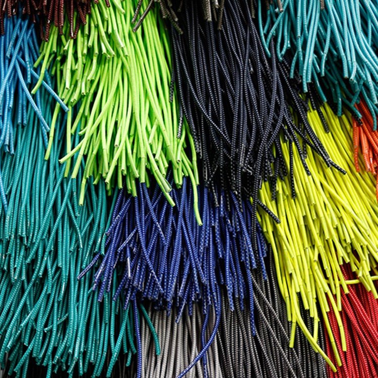 2.5mm Stretch Polyester Latex Elastic Rope Cord Elastic No Tie Shoe Laces With Locks Reflective Rubber Elastic No Tie Shoelaces