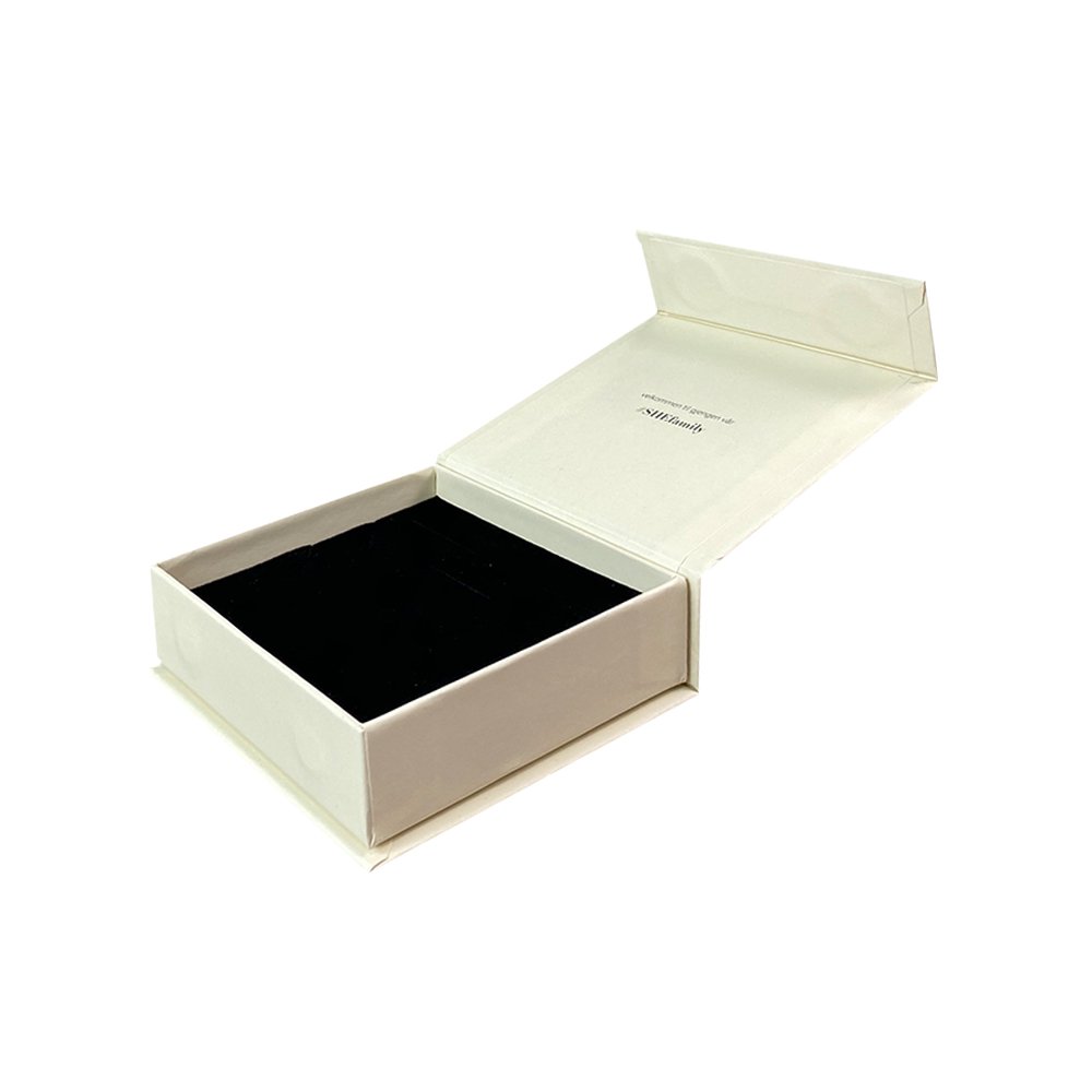 Rigid gray cardboard paper Packing Box For Jewelry set Gift Package box Big Wholesale Custom with your brand logo