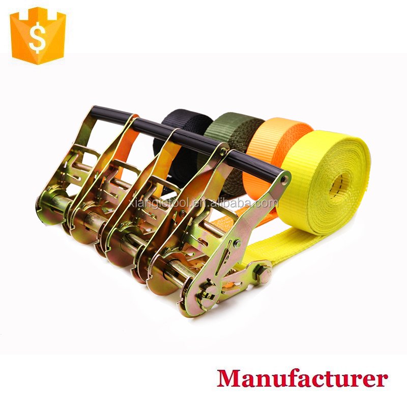 Heavy Duty 1.5" 38mm 3000kgs Ergo Rubber Handle Cargo Lashing Belt Transport Strap Endless Ratchet Tie Downs Straps