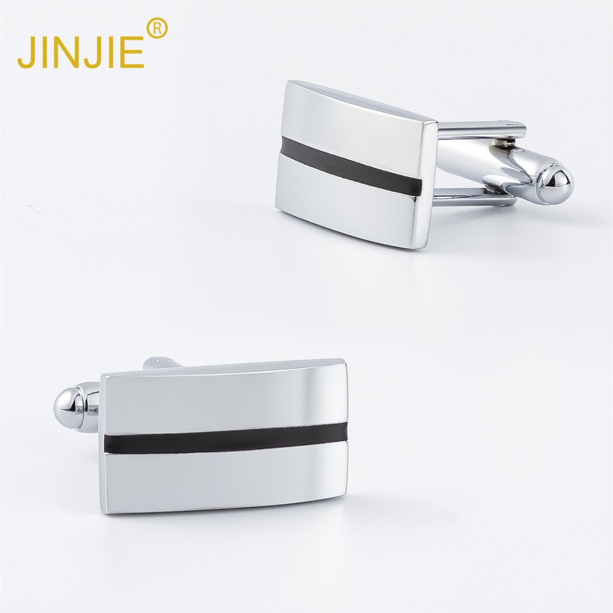 Wholesale mixed stock brushed silver blank square cufflinks for men shirts